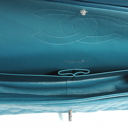 Chanel Lambskin Maxi Double Flap Turquoise 4 of 8