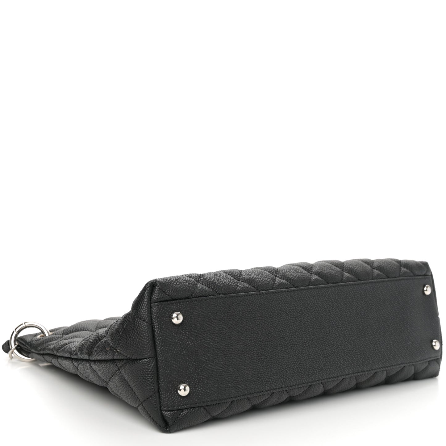 Caviar Quilted Easy Zip Tote Black