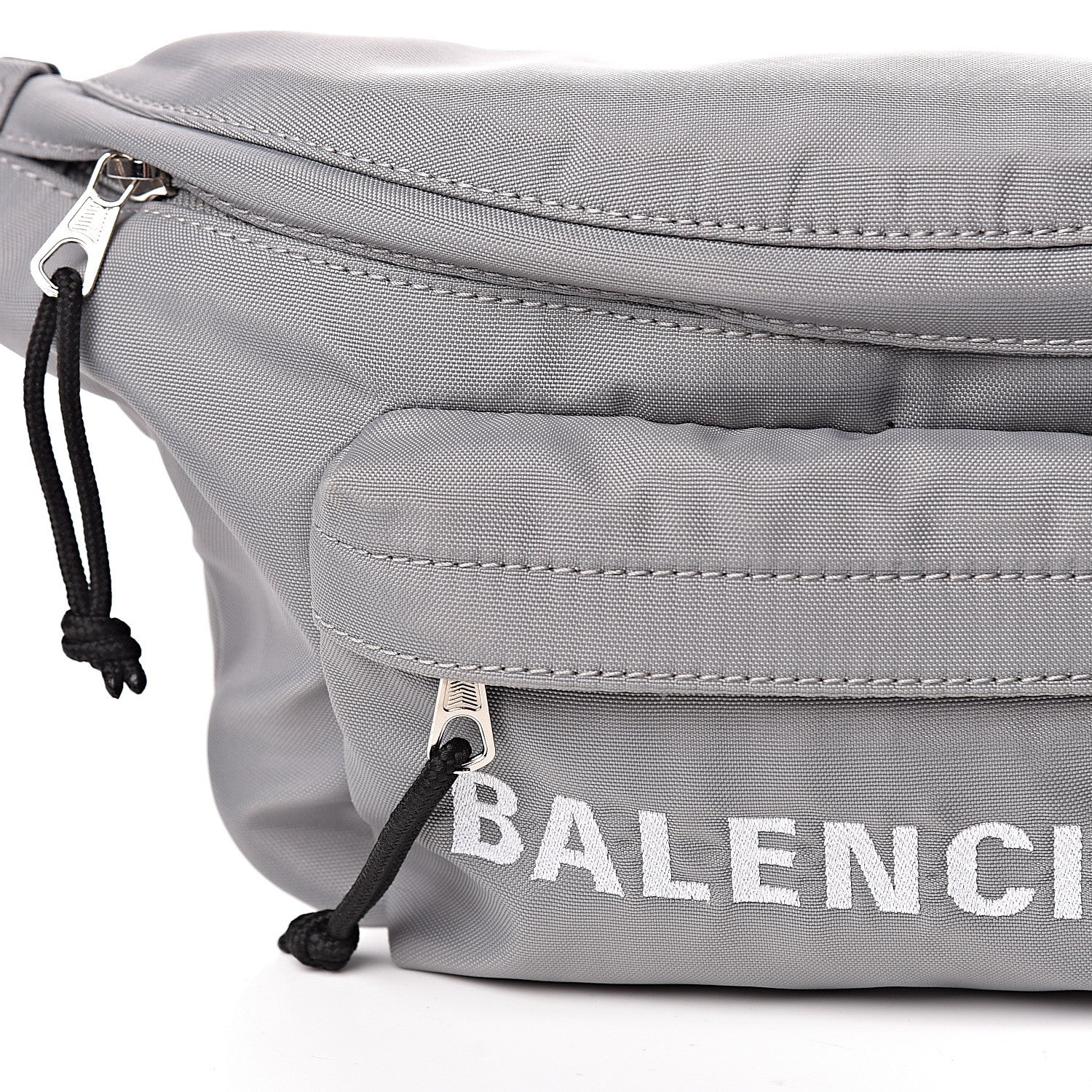 Balenciaga Sport Nylon Logo Wheel Beltpack Grey Black 10 of 10