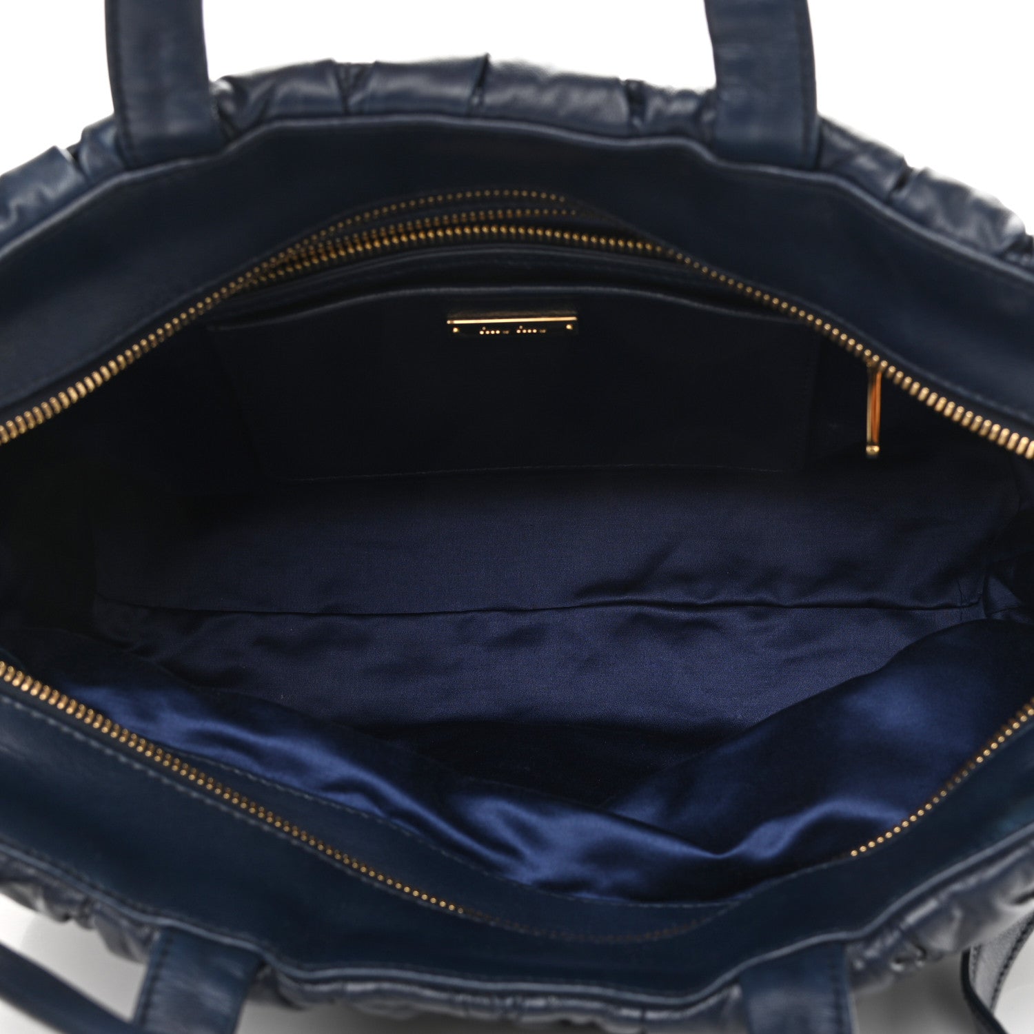 Miu Miu Nappa Matelasse Bauletto Top Handle Bleuette 5 of 9