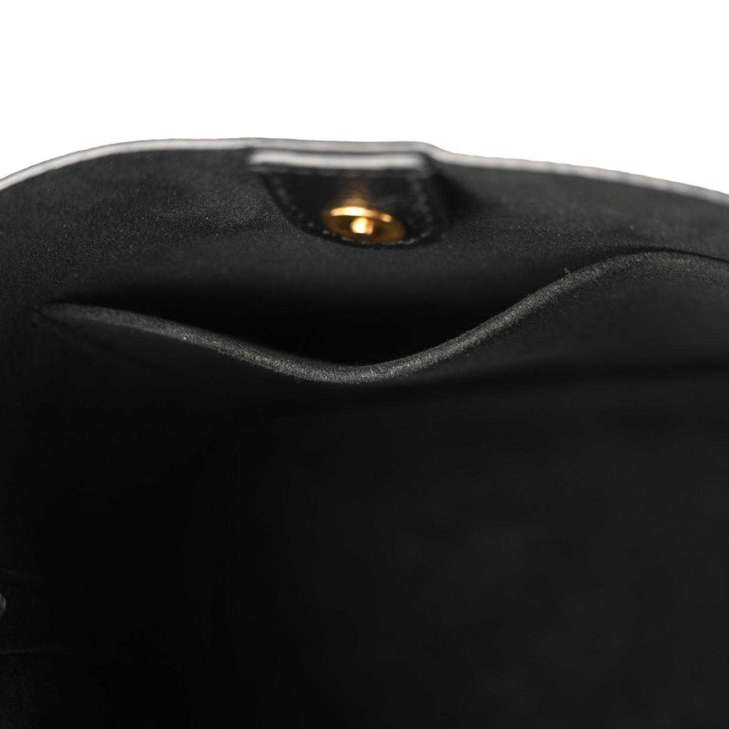 Calfskin Lock and Walk Bucket Black