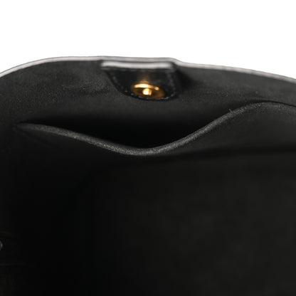 Louis Vuitton Calfskin Lock and Walk Bucket Black 12 of 12