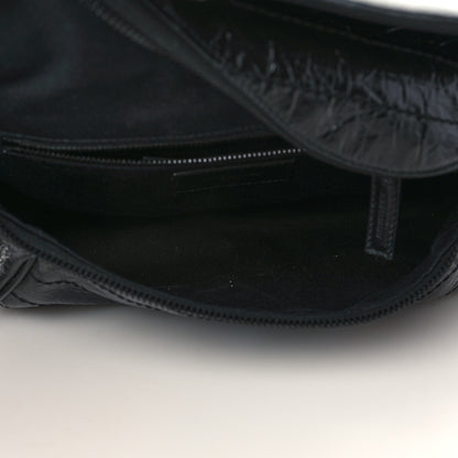 Saint Laurent Crinkled Calfskin Matelasse Monogram Niki Body Bag Black 5 of 6