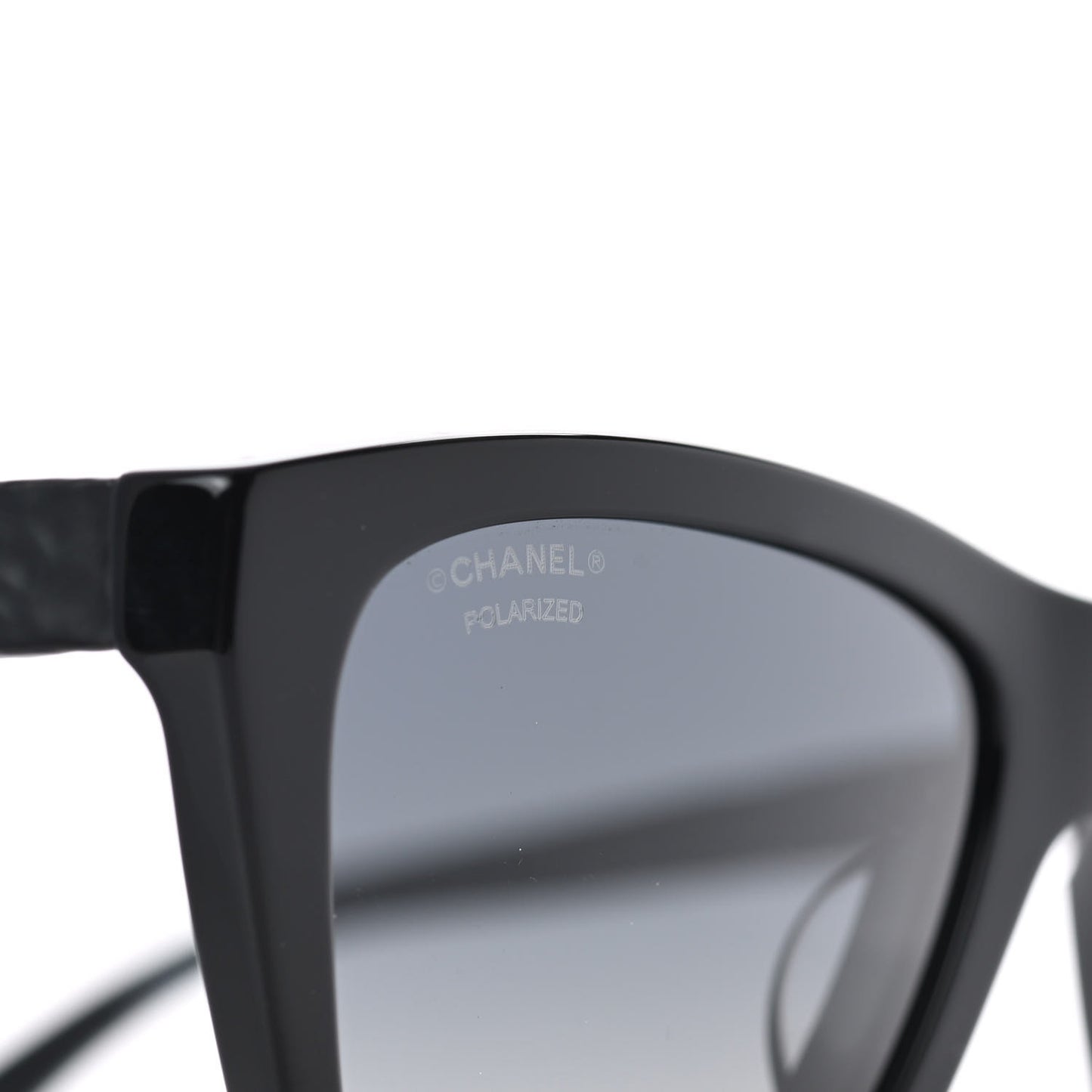 Acetate Metal Polarized Rectangle Sunglasses 5442 Black