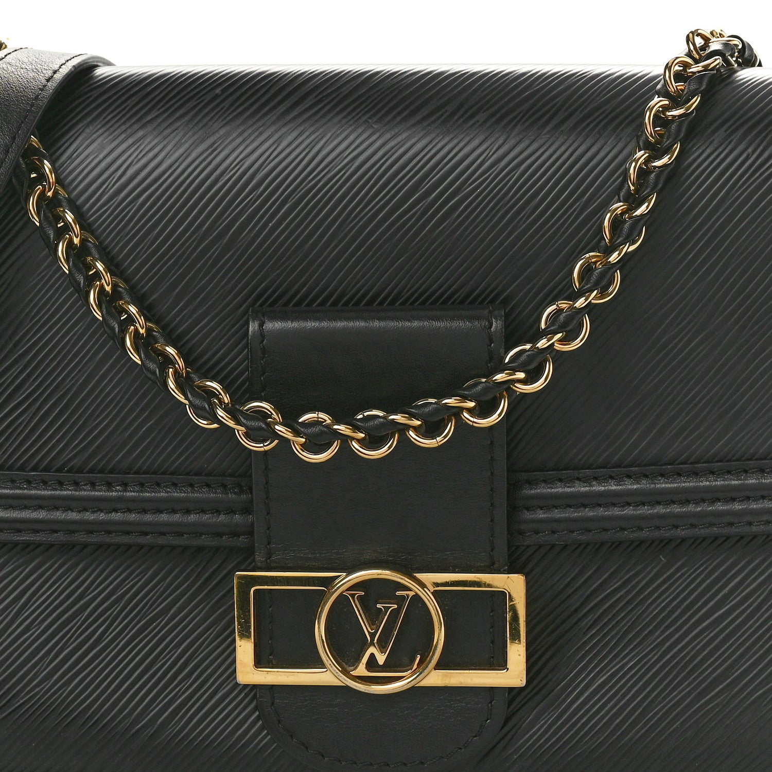 Louis Vuitton Epi Dauphine MM Black 7 of 9