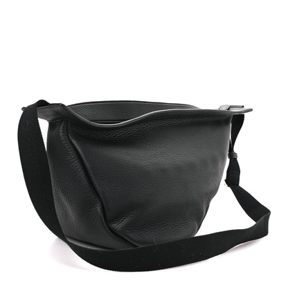 The Row Grained Calfskin Large Slouchy Banana Bag Black 3 of 10