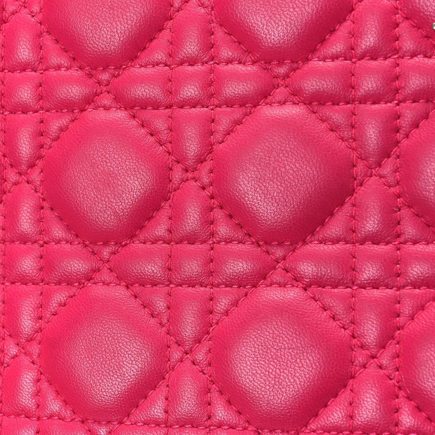 Christian Dior Lambskin Cannage Medium Lady Dior Pink 11 of 13