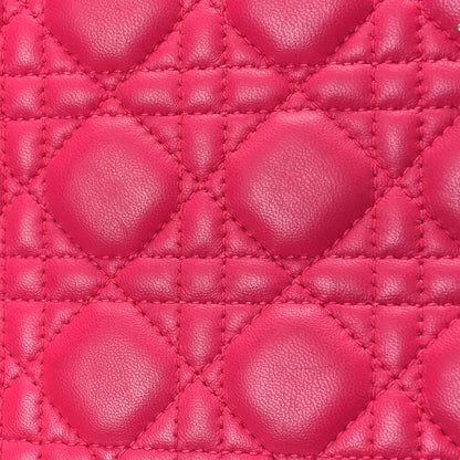 Christian Dior Lambskin Cannage Medium Lady Dior Pink 11 of 13
