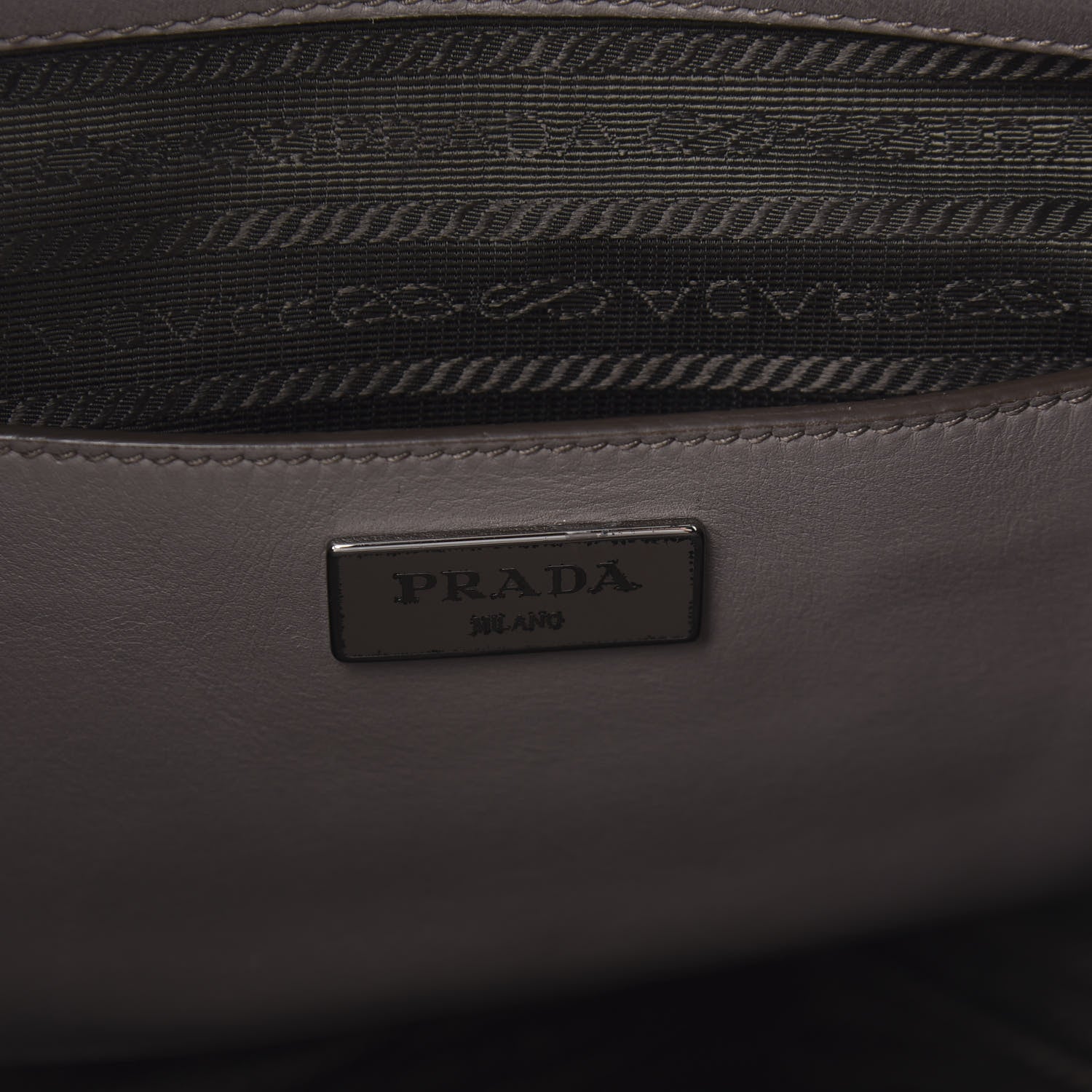 Prada Calfskin Studded Shopping Tote Marmo 8 of 10