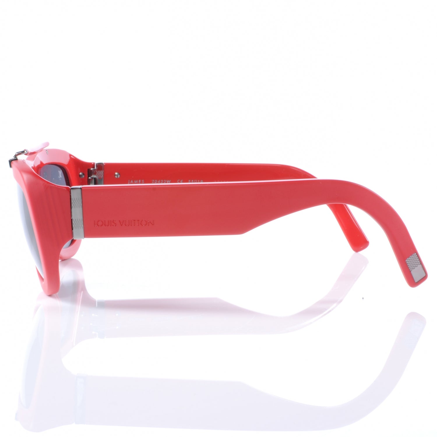 Louis Vuitton James Sunglasses Z0422W Red 5 of 9
