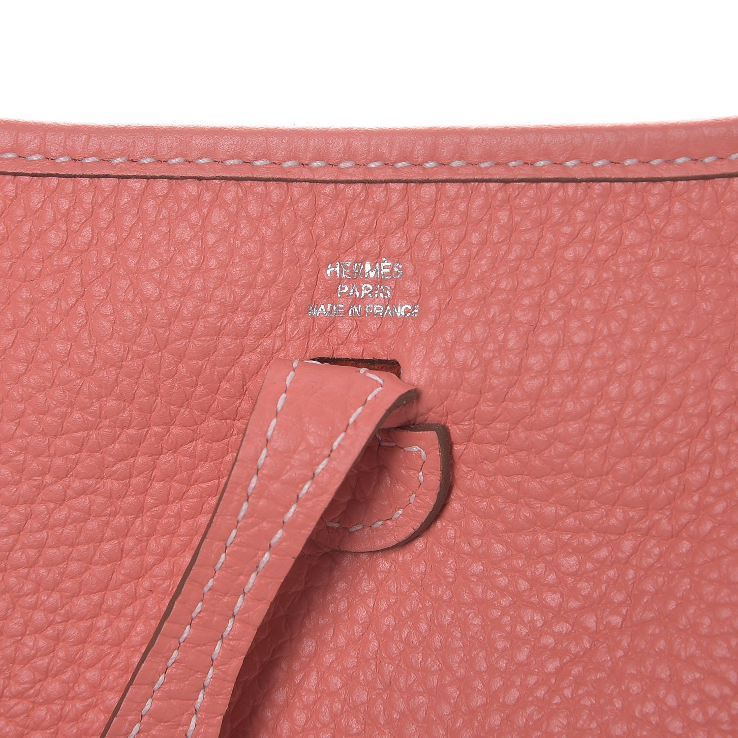 Hermes Taurillon Clemence Amazone Evelyne TPM Crevette Rouge Casaque 6 of 8