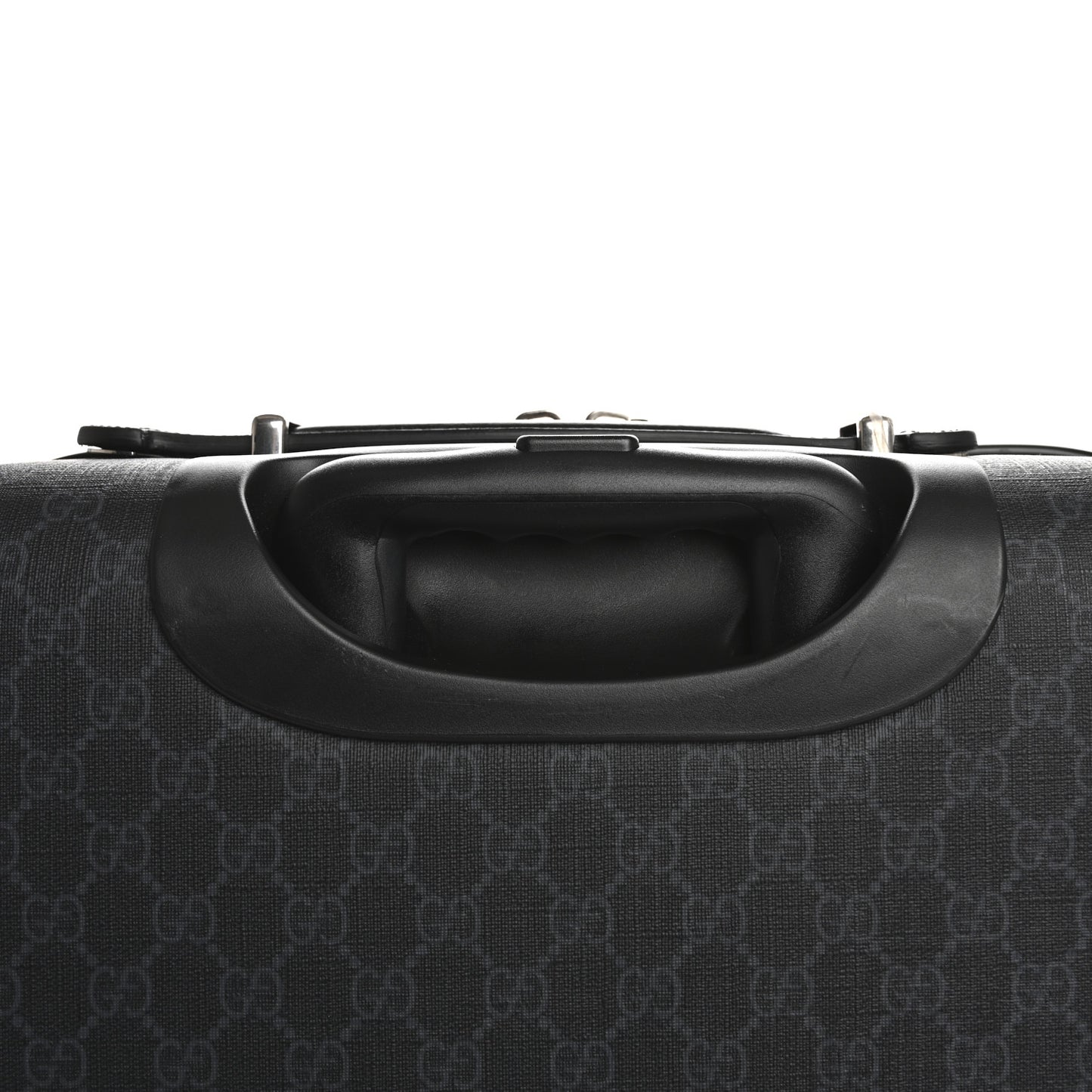 GG Supreme Monogram Gran Turismo Suitcase Black Grey
