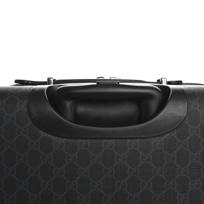 Gucci GG Supreme Monogram Gran Turismo Suitcase Black Grey 12 of 13