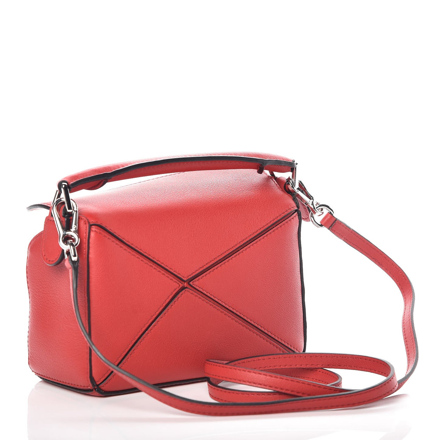Calfskin Mini Puzzle Bag Rouge