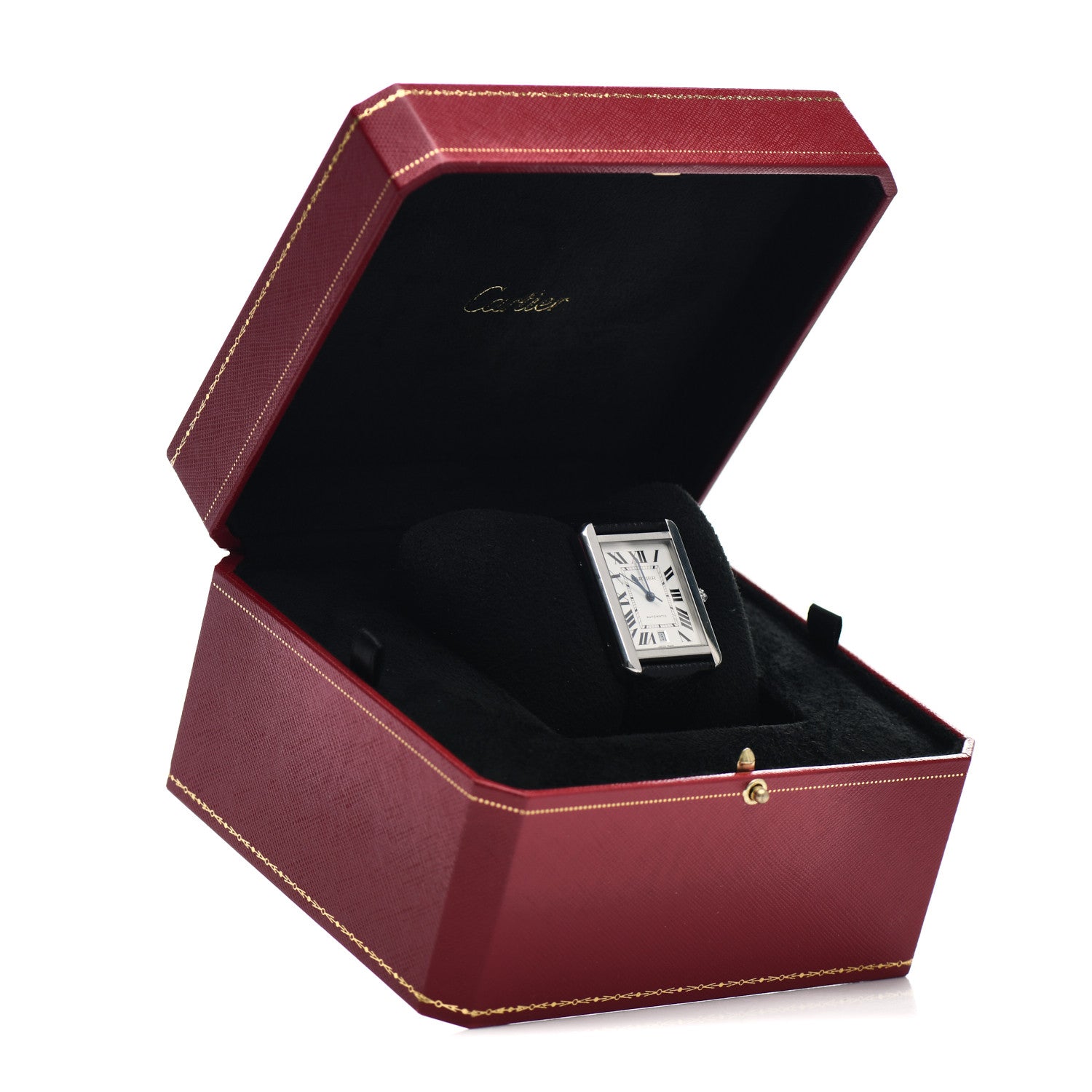 Cartier Stainless Steel Calfskin 31mm Tank Solo Automatic Watch 5 of 5
