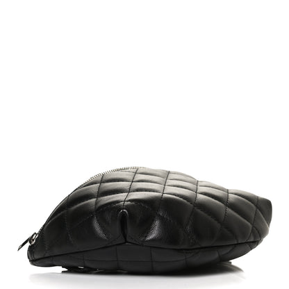 Chanel Lambskin Quilted Waist Belt Bag Black 4 of 12