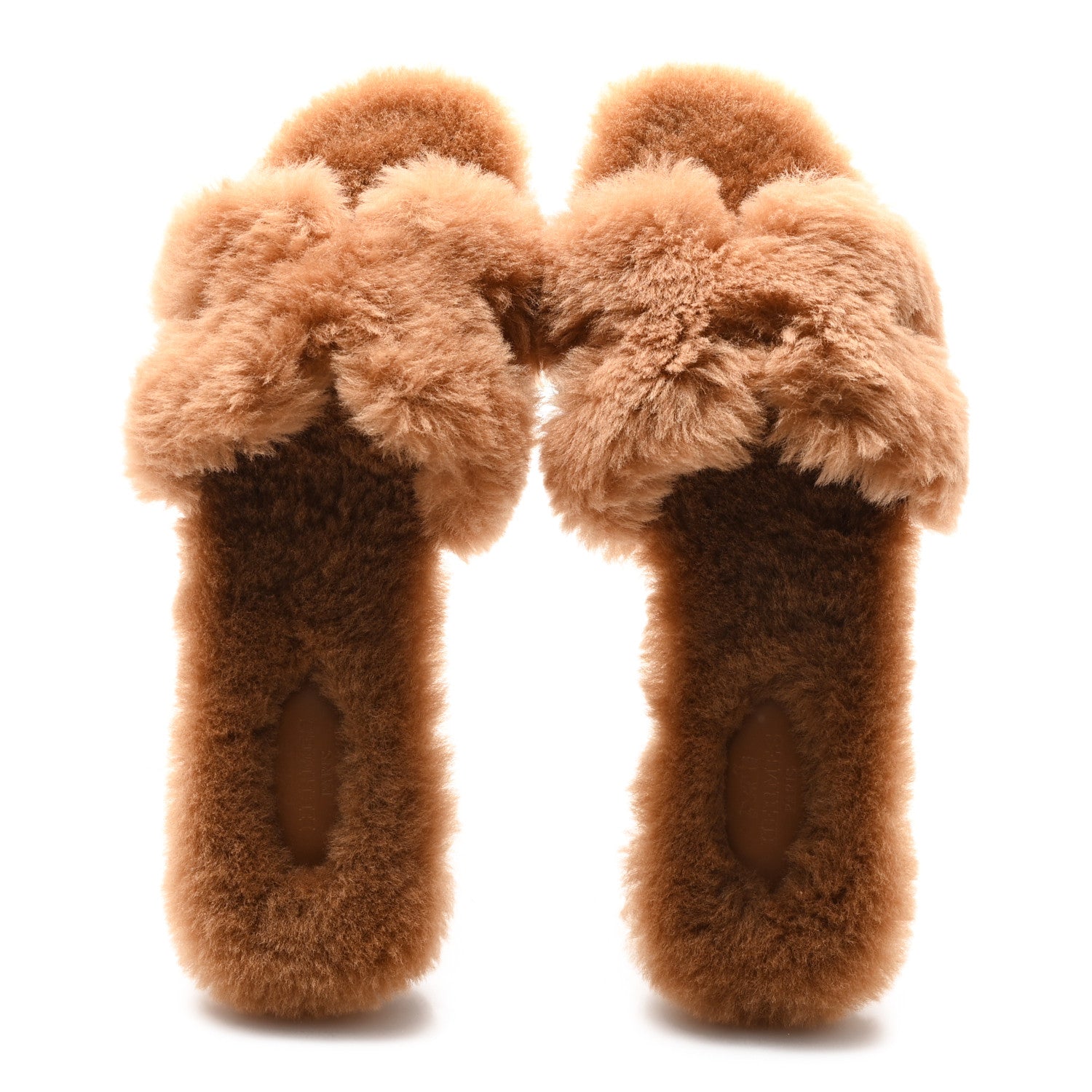 Hermes Woolskin Oran Sandals 40 Naturel 2 of 9