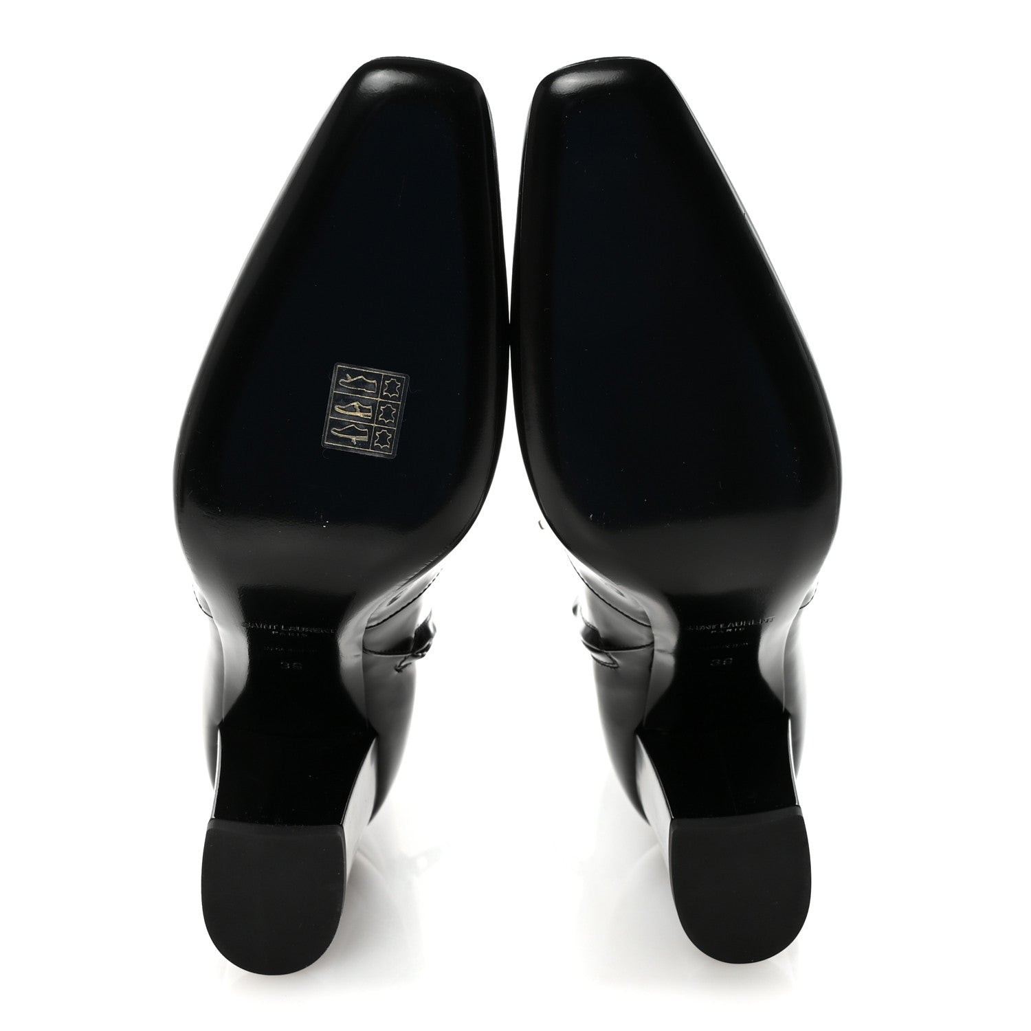 Saint Laurent Vitello Marilyn Betty 70 Ankle Zip Boots 39 Black 6 of 8