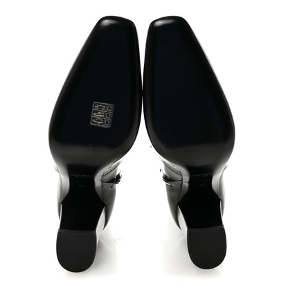 Saint Laurent Vitello Marilyn Betty 70 Ankle Zip Boots 39 Black 6 of 8