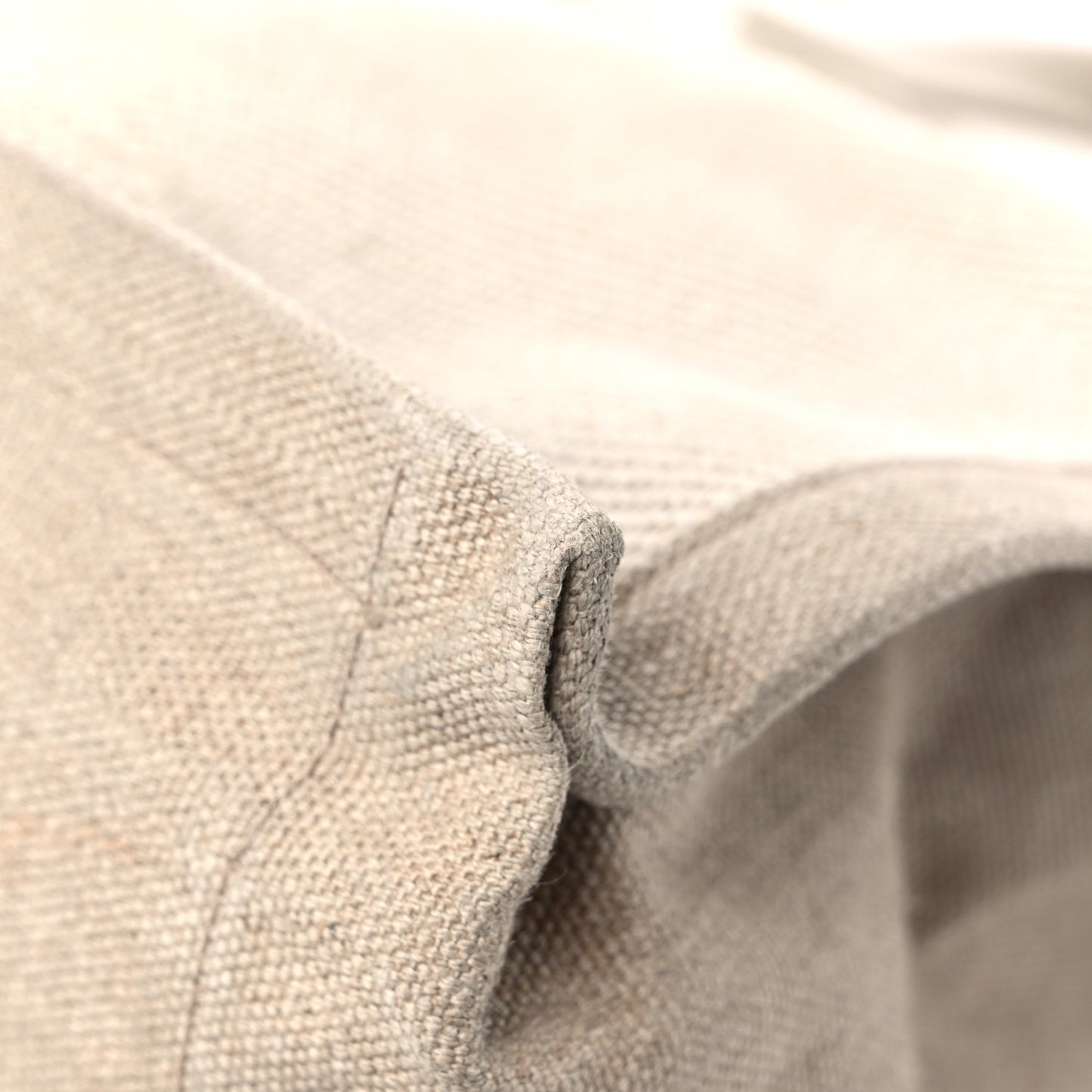 Linen Calfskin Rive Gauche Tote Beige Sea Salt