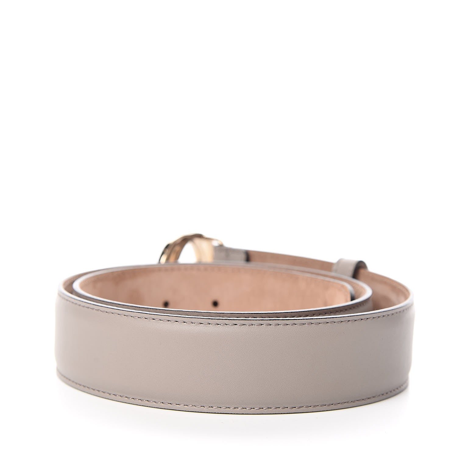 Gucci Moon Calfskin Interlocking G 37mm Belt 85 34 Storm Grey 3 of 6