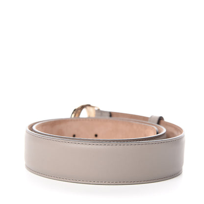 Gucci Moon Calfskin Interlocking G 37mm Belt 85 34 Storm Grey 3 of 6