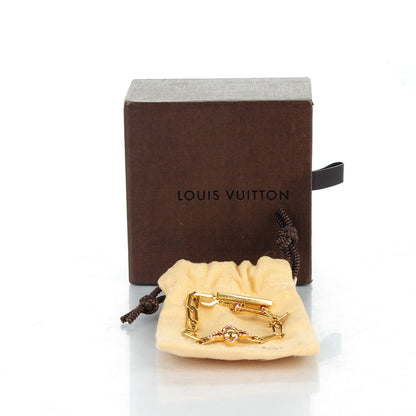 Louis Vuitton Swarovski Crystal Flower Power Bracelet Gold 6 of 6