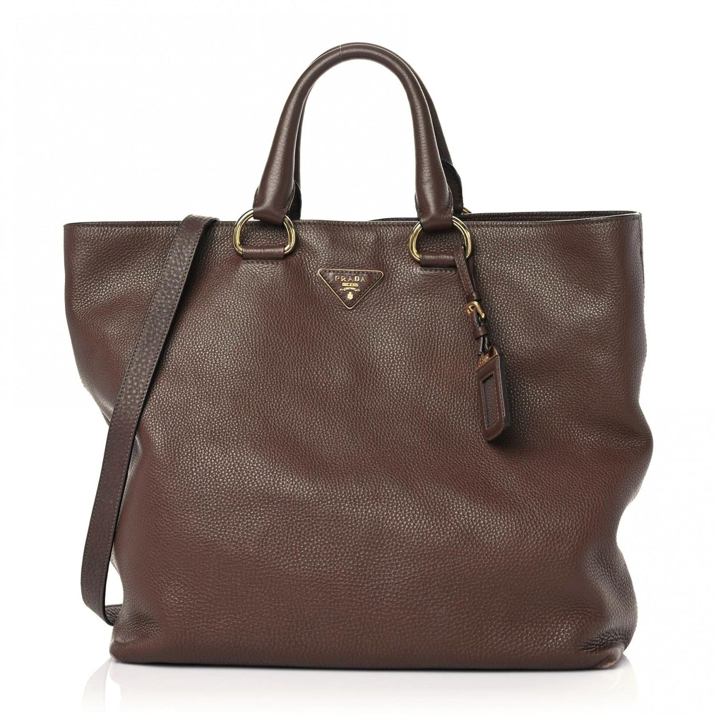 Vitello Daino Shopping Tote Palissandro