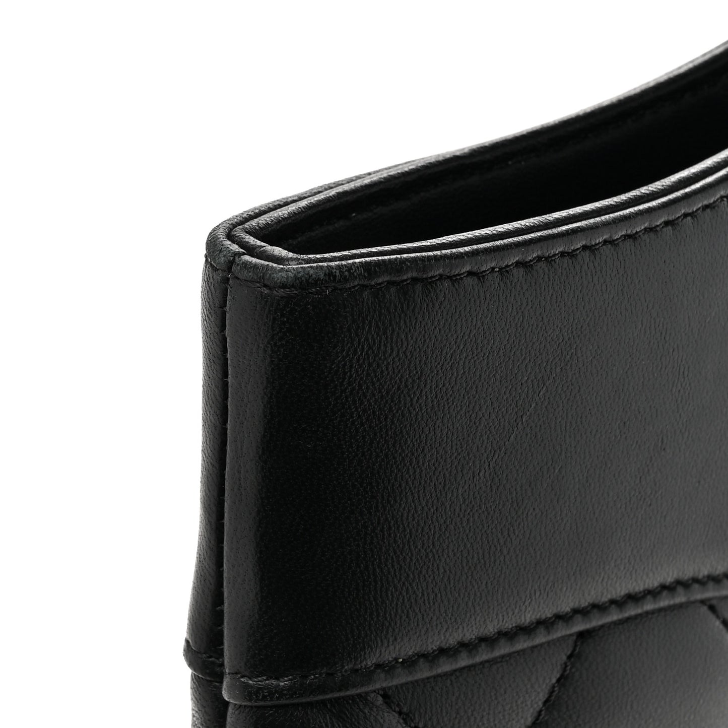 Lambskin Quilted Large 31 Shopping Bag Black