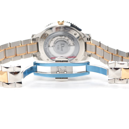 Christian Dior Stainless Steel 18K Rose Gold Diamond Mother of Pearl 32mm Dior VIII Montaigne Automatic Watch 5 of 6