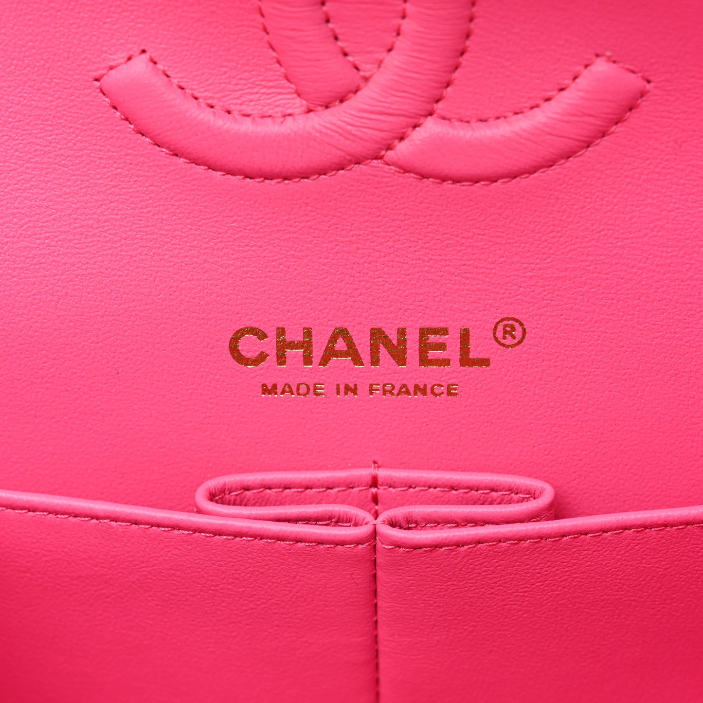 Caviar Quilted Medium Double Flap Pink
