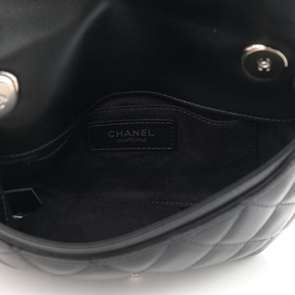 Chanel Calfskin Quilted CC Uniform Flap Belt Bag Black 5 of 10