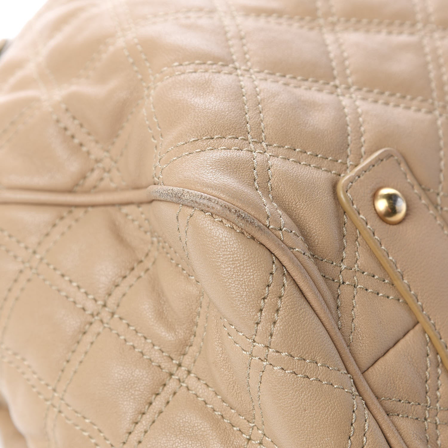 Marc Jacobs Calfskin Quilted Stam Camel 14 of 20