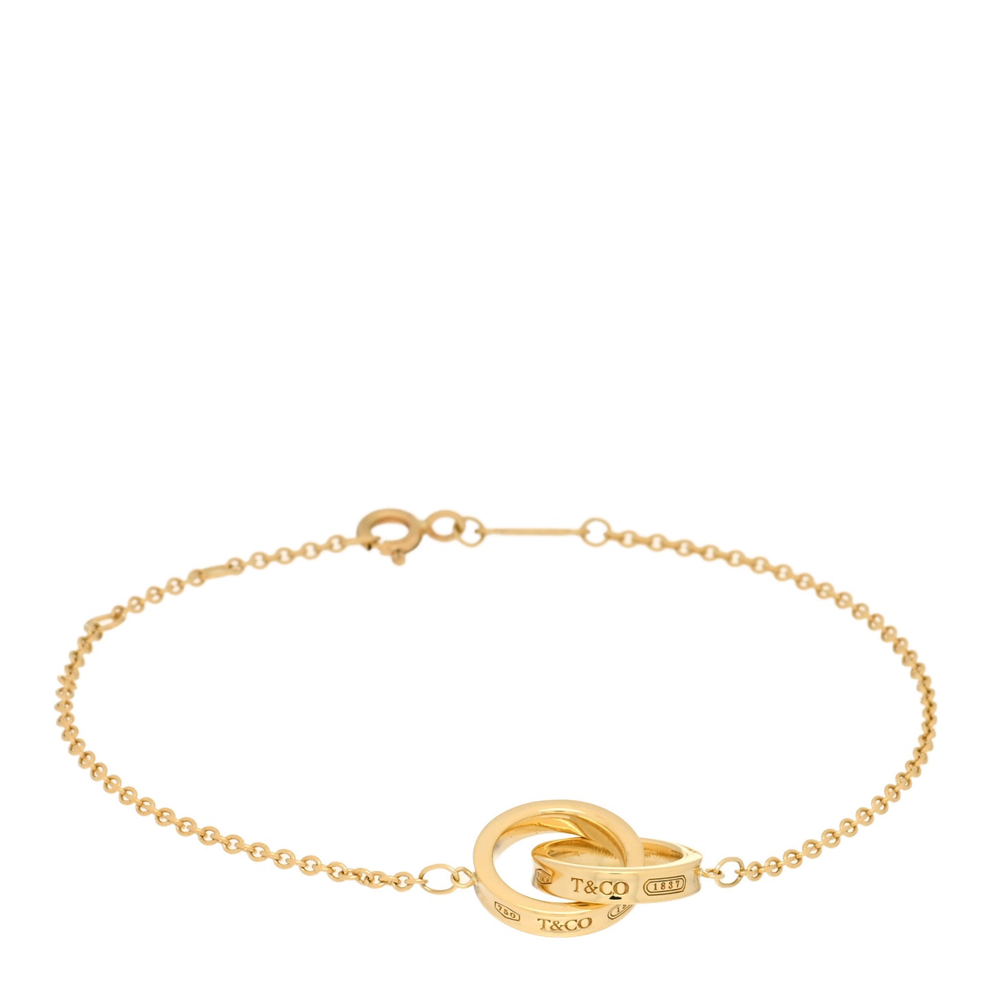 18K Yellow Gold 1837 Interlocking Circles Bracelet
