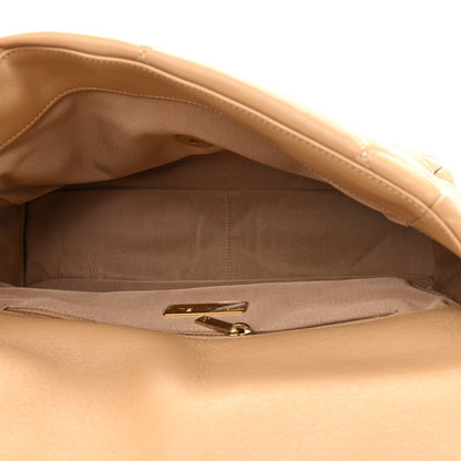 Chanel Goatskin Quilted Large Chanel 19 Flap Beige 5 of 10