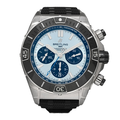 Breitling Stainless Steel Rubber 44mm Chronomat Automatic Watch Ice Blue PB0136251C1S1 1 of 5