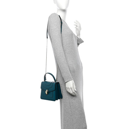 Bulgari Calfskin Serpenti Forever Top Handle Emerald Green 2 of 11