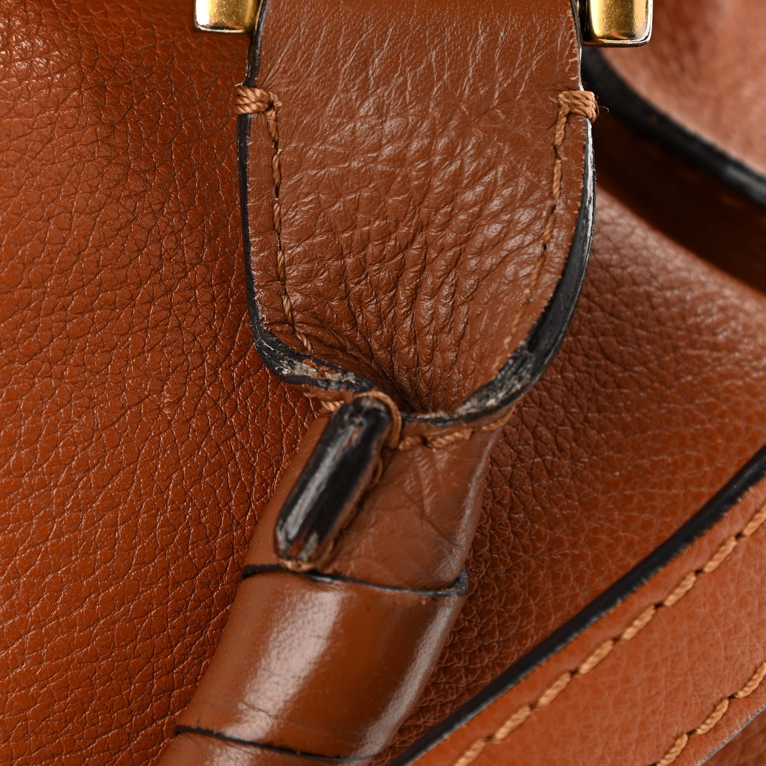 Chloe Calfskin Medium Marcie Satchel Tan 17 of 22