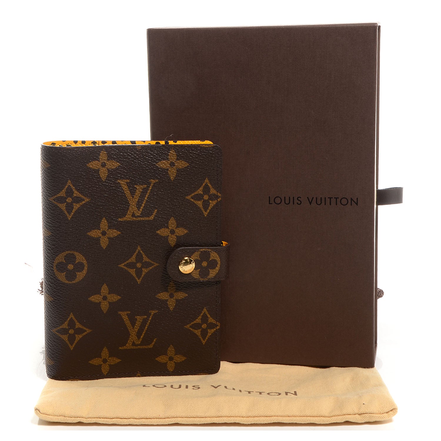 Louis Vuitton Monogram Kusama Infinity Dots Small Ring Agenda Cover Yellow 5 of 8
