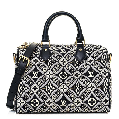 Louis Vuitton Jacquard Since 1854 Speedy Bandouliere 25 Black 1 of 11