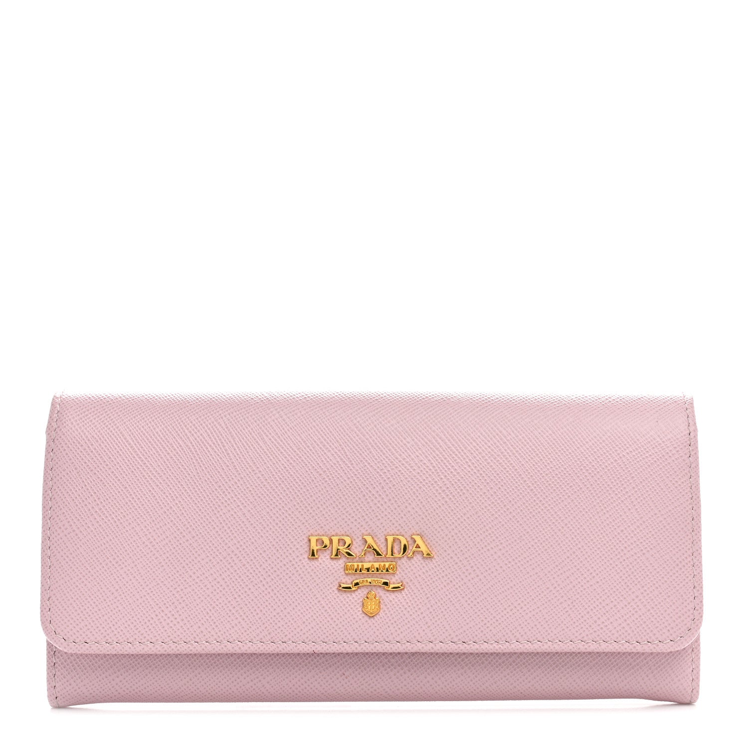 Prada Saffiano Metal Continental Flap Wallet Orchidea 1 of 8