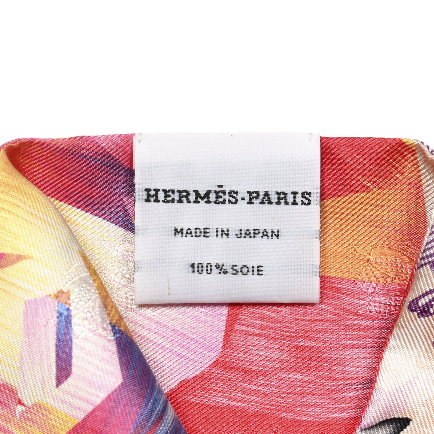 Silk Marble Fringed Muffler Rose Multicolor