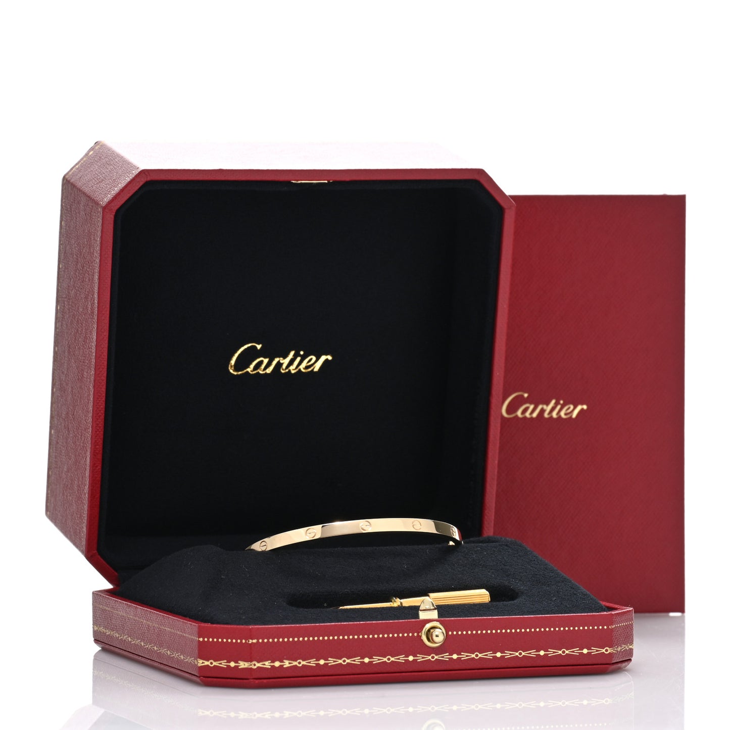 18K Yellow Gold Small LOVE Bracelet 17