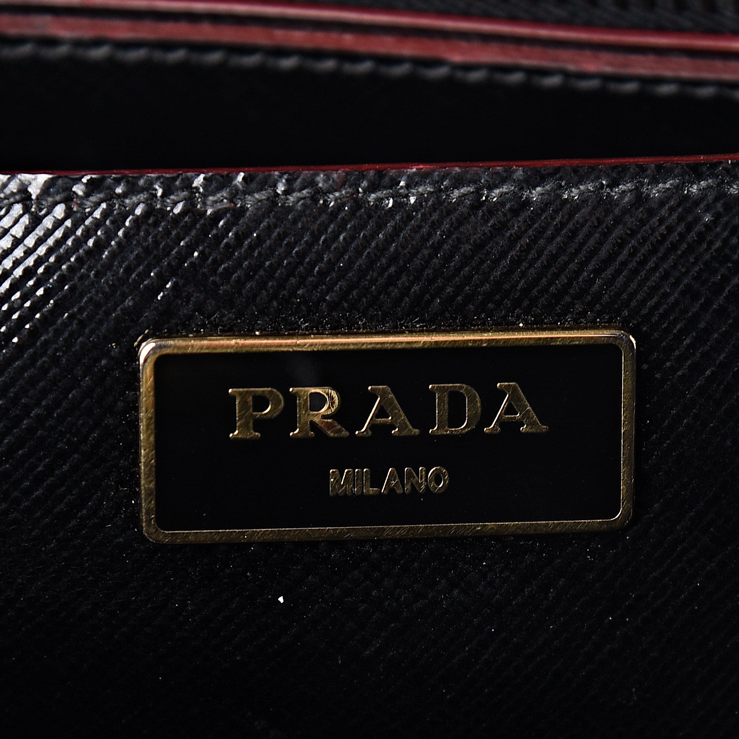 Prada Saffiano Vernice Double Zip Tote Black 6 of 15