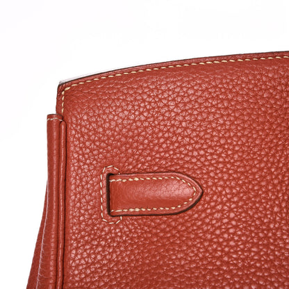 Hermes Taurillon Clemence Birkin 35 Sanguine 28 of 32