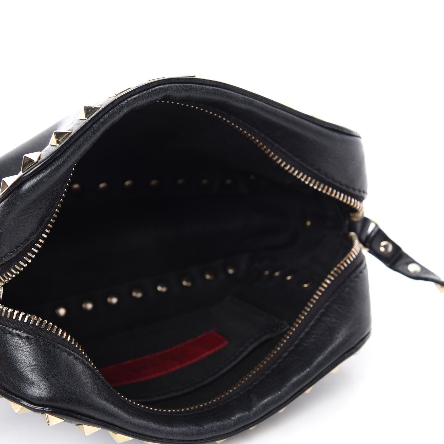 Valentino Garavani Calfskin Rockstud Camera Crossbody Bag Black 5 of 11