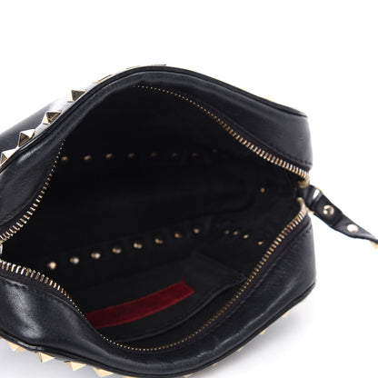 Valentino Garavani Calfskin Rockstud Camera Crossbody Bag Black 5 of 11