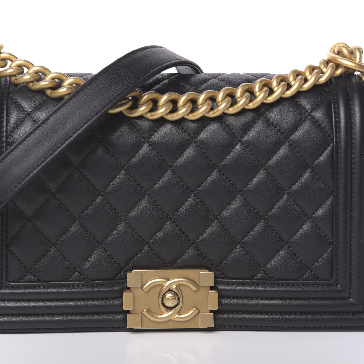 Chanel Calfskin Quilted Medium Boy Flap Black 8 of 11