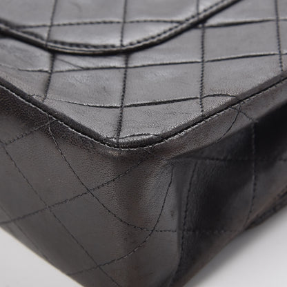 Chanel Lambskin Quilted Medium Double Flap Black 11 of 13