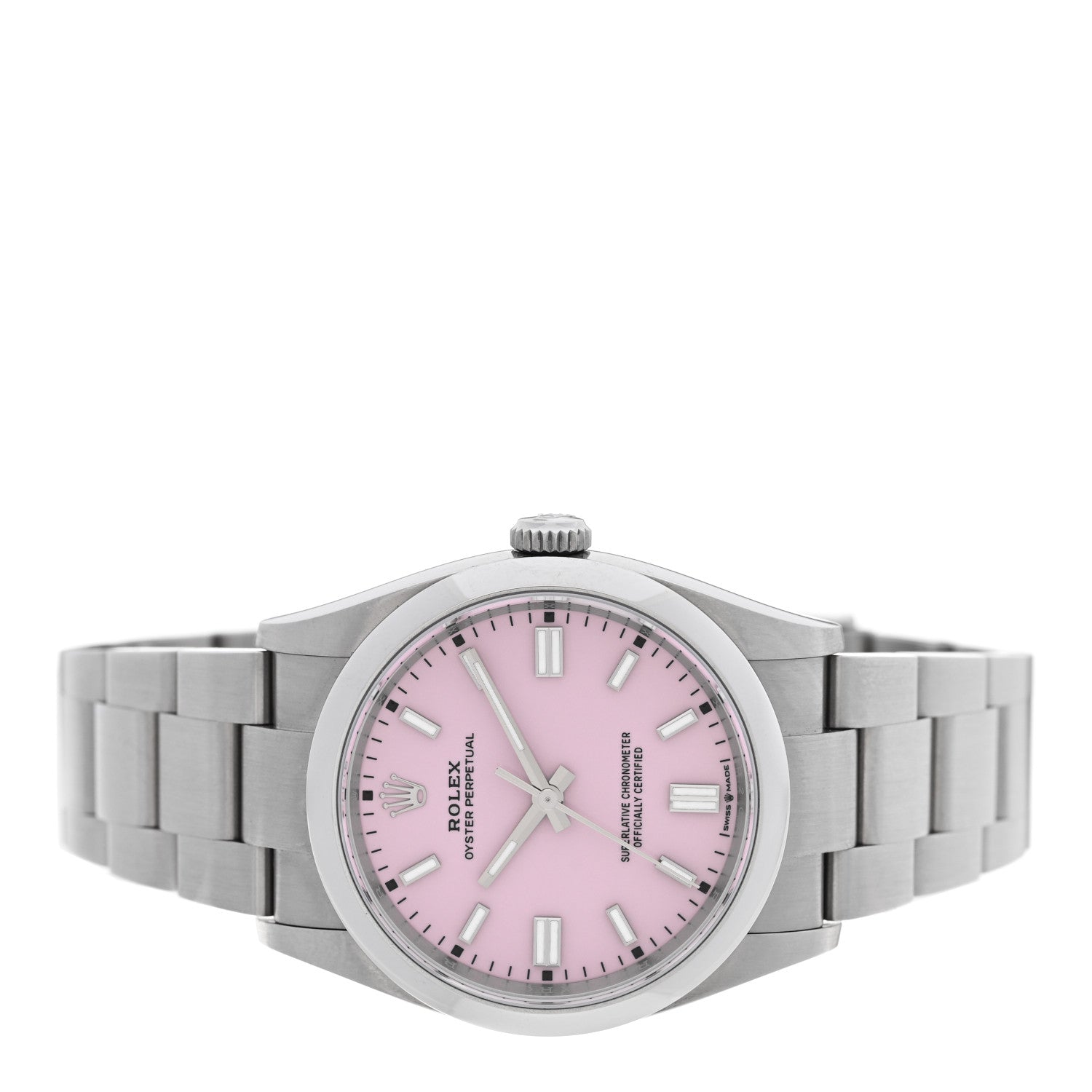 Rolex Stainless Steel 36mm Oyster Perpetual Watch Candy Pink 126000 2 of 5